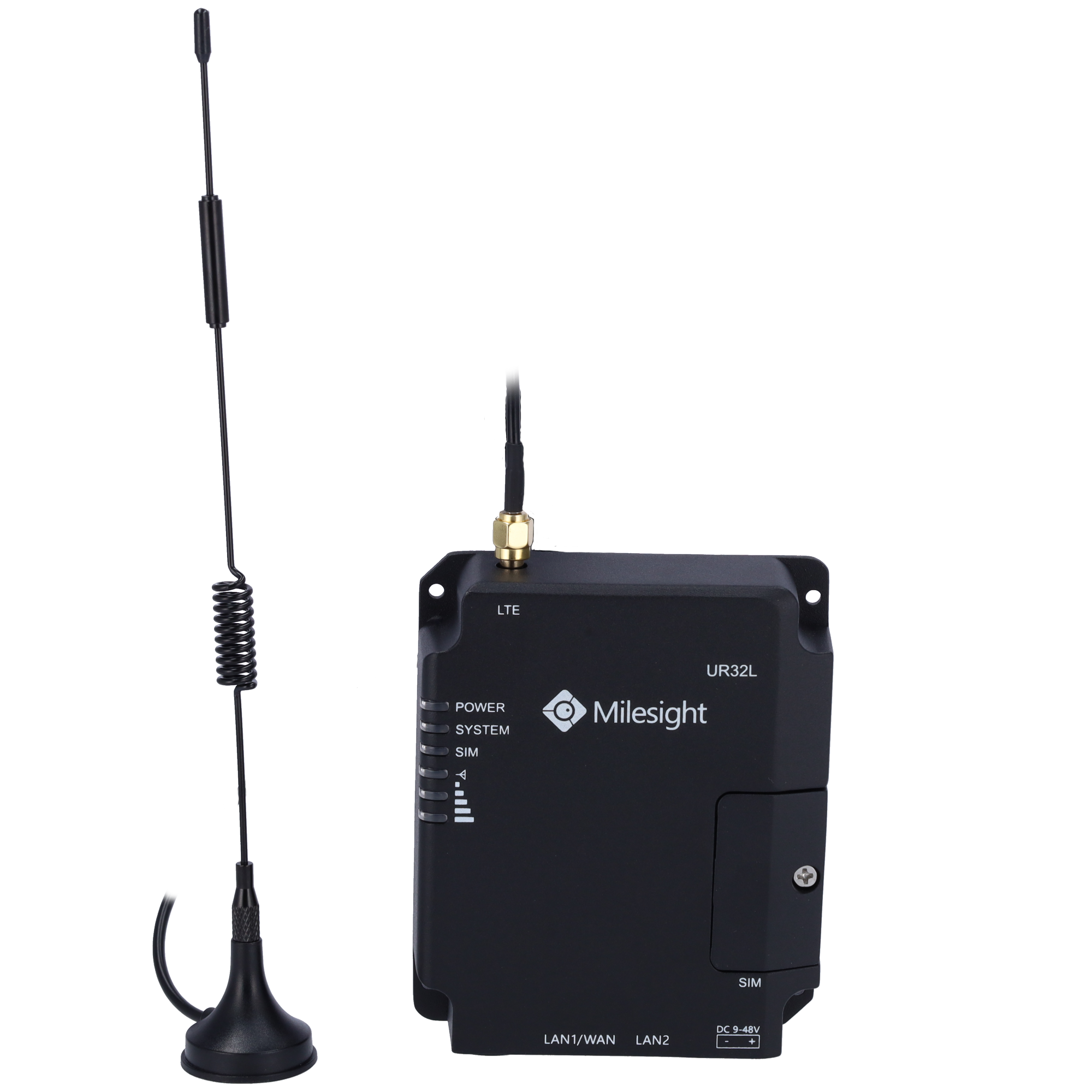 Router Industrial 4G PoE Milesight MS-UR32L-L04EU-P com 2 Portas Ethernet e Alimentação PoE