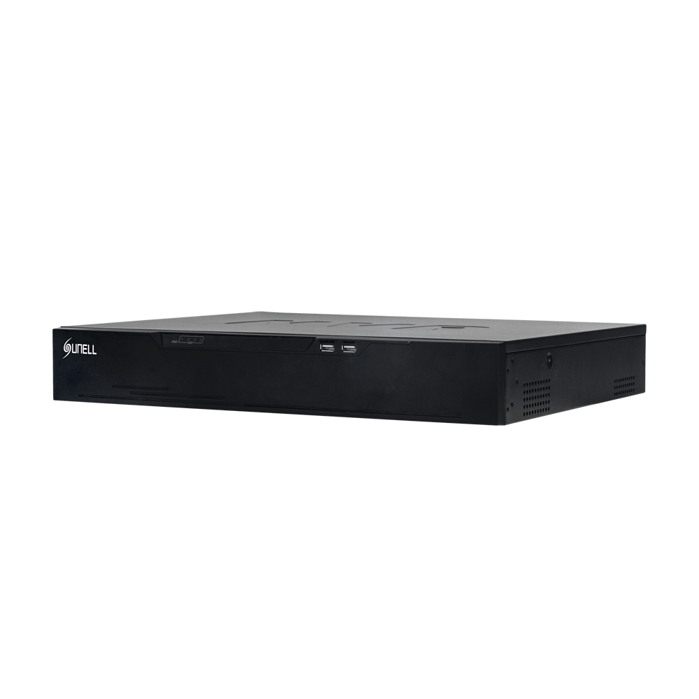 Gravador NVR Sunell SN-NVR3964E4-P16-J 64CH PoE 16 Portas 140W H.265+ H.265 H.264+ H.264