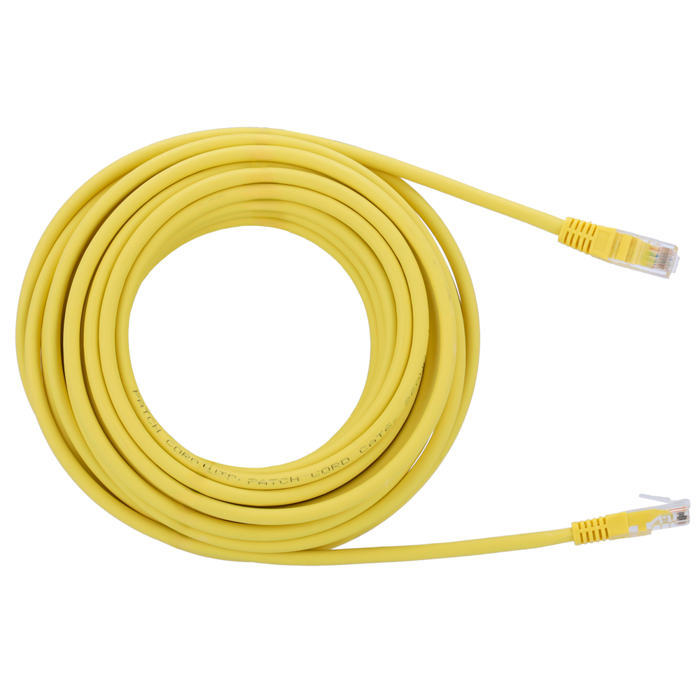 Cabo de Rede UTP Safire LC-UTP6-30Y Categoria 6, 30 Metros, RJ45, LSZH, Amarelo