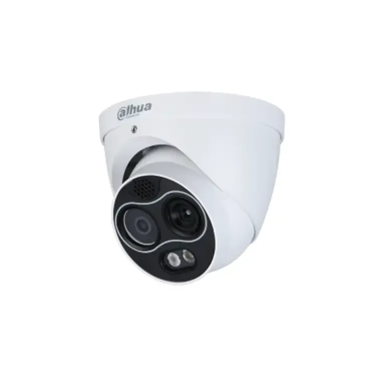 Câmara Híbrida Térmica IP Dahua TPC-DF1241-B2F2-DW-S8 4MP com Sensor Térmico e IA de Deteção de Incêndio