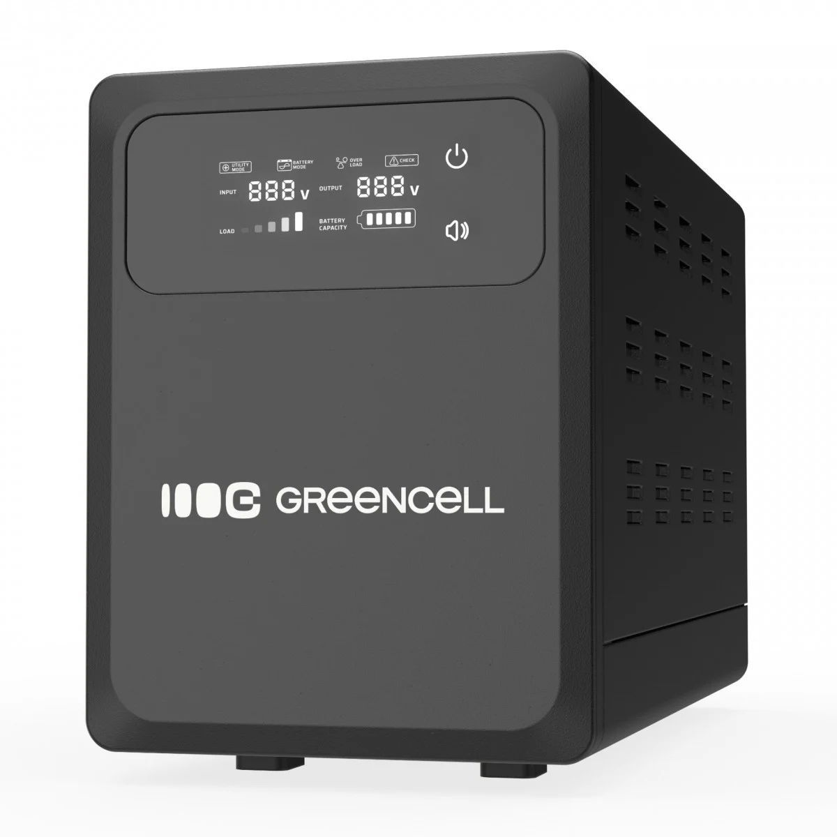 Fonte de Alimentação Ininterrupta Green Cell UPSLPPC800 1200VA 800W PowerCore 12VDC com ecrã LCD