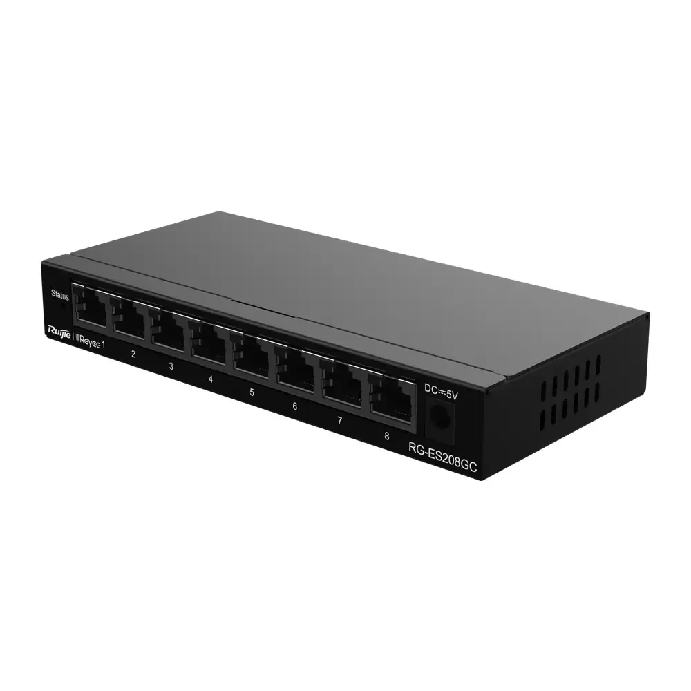 Reyee RG-ES208GC Switch 8 Portas Gigabit Gerenciável - Ruijie