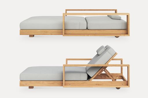 Brie Single Lounger with Arm