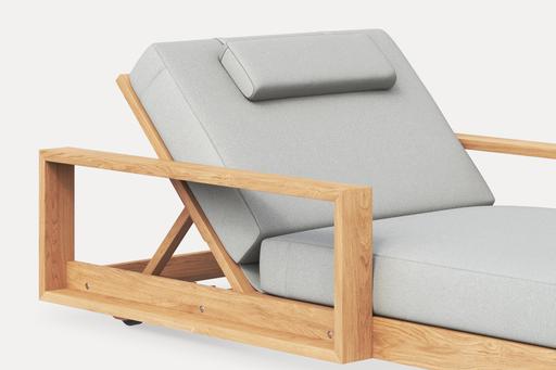 Brie Single Lounger with Arm