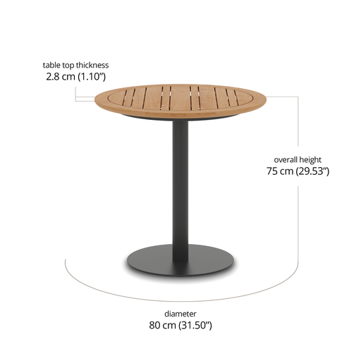Colline Round Bistro Table