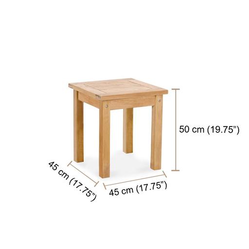 Classic 18 Square Side Table No Shelf