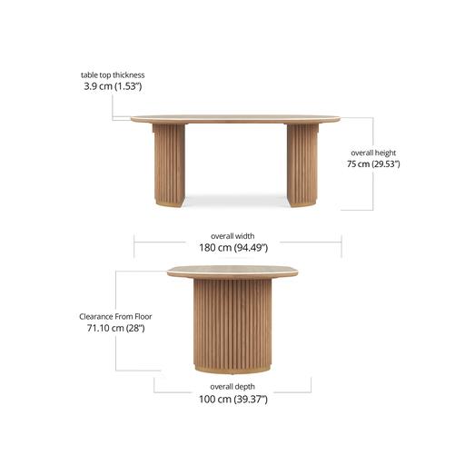 Morison Recta Dining Table 180 - Sintered Stone