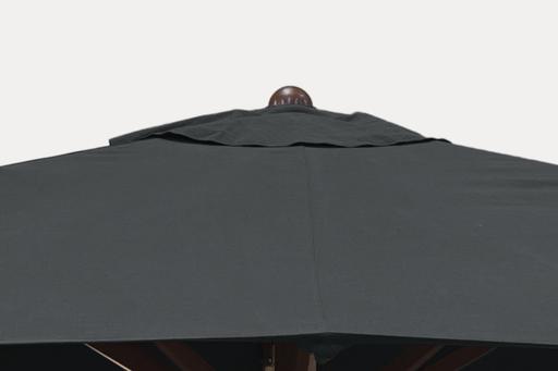 Bay Parasol Square 250 - Wood Grain Powder Coated SS