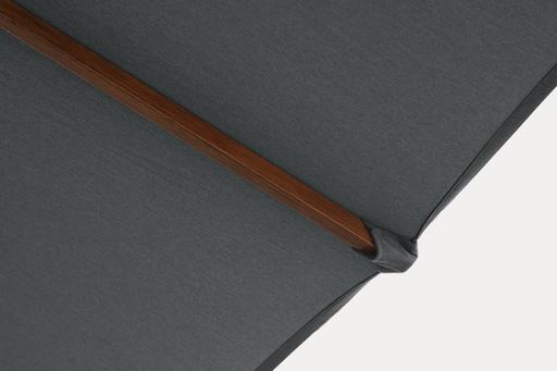Bay Parasol Square 250 - Wood Grain Powder Coated SS