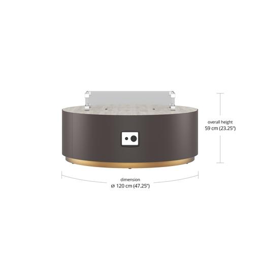 Sahara Flame Round Fire Table
