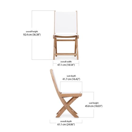 Sailmate Folding Side Chair -White