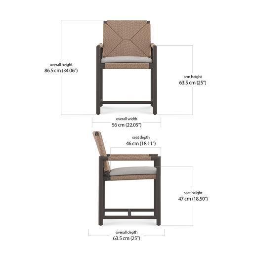 Timo Alu Dining Armchair