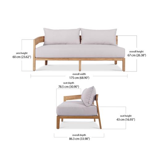 Vento Modular 2 Seater Right Arm