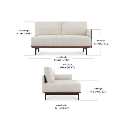 Villas 2 Seater Left Module