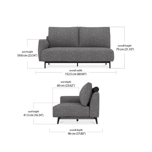Zane 2 Seater Right Module