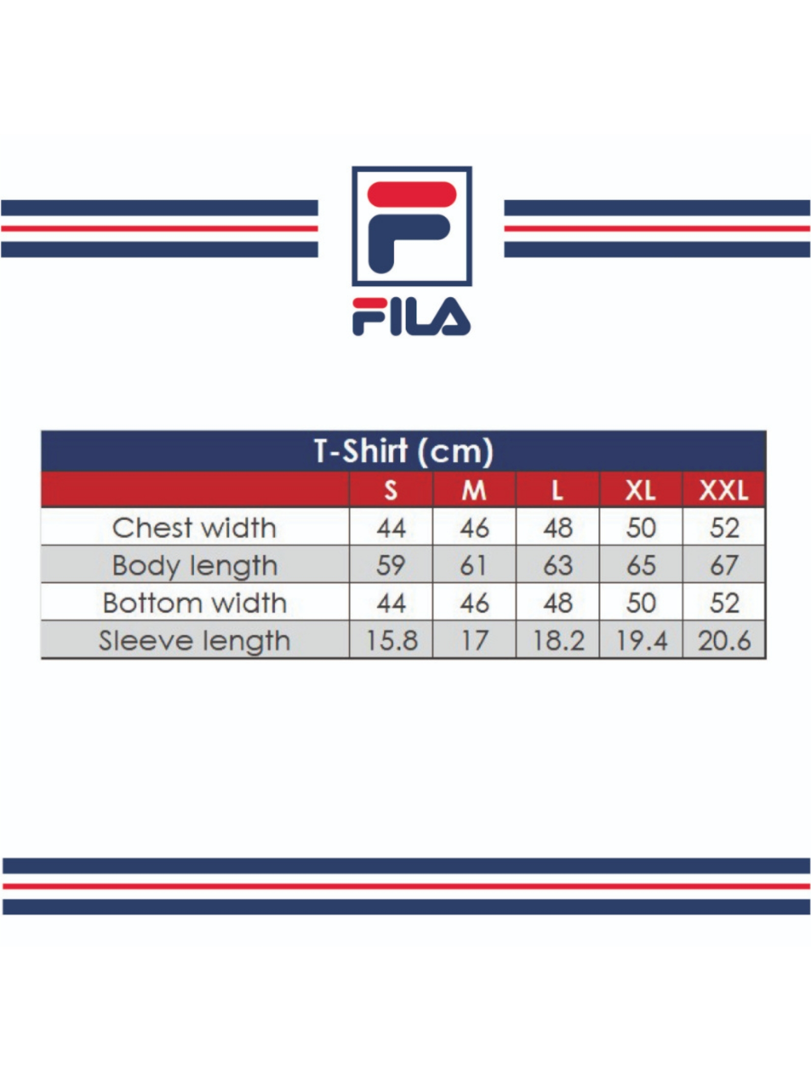 Sizechart