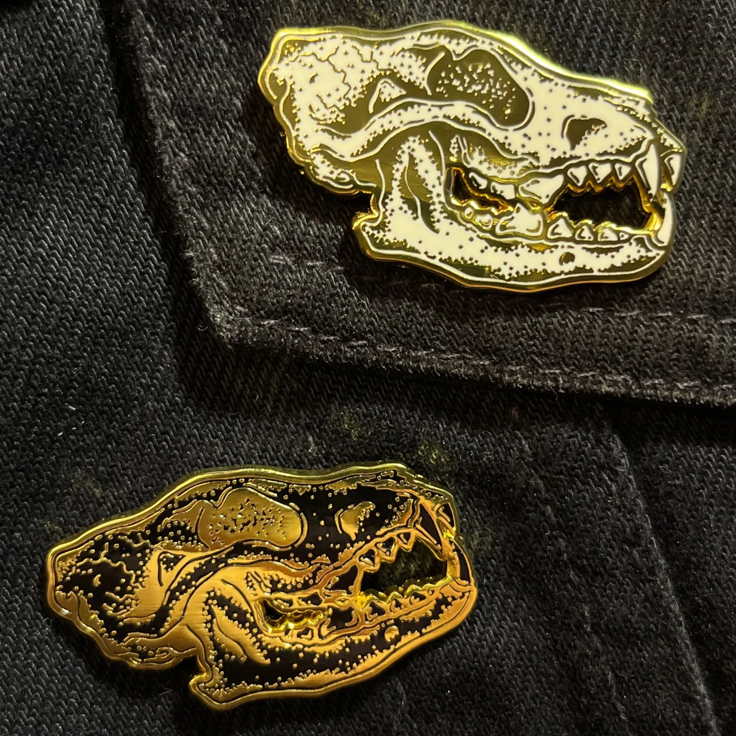 Skull pin Enamel - Black