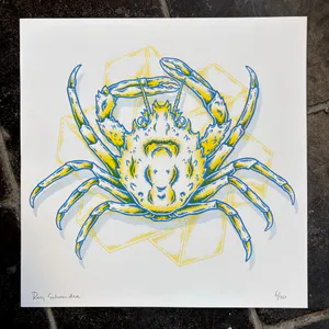 Crab Riso Print