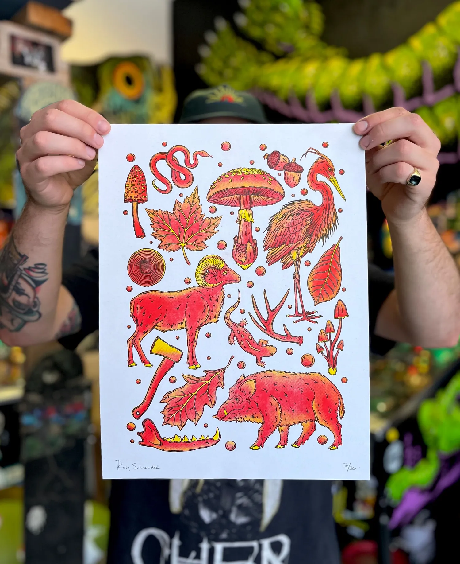 Forest - Riso Print