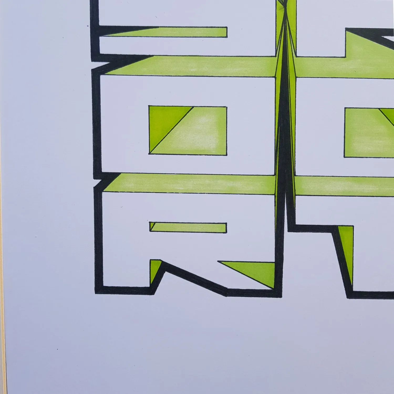 "Amersfoort" Green print