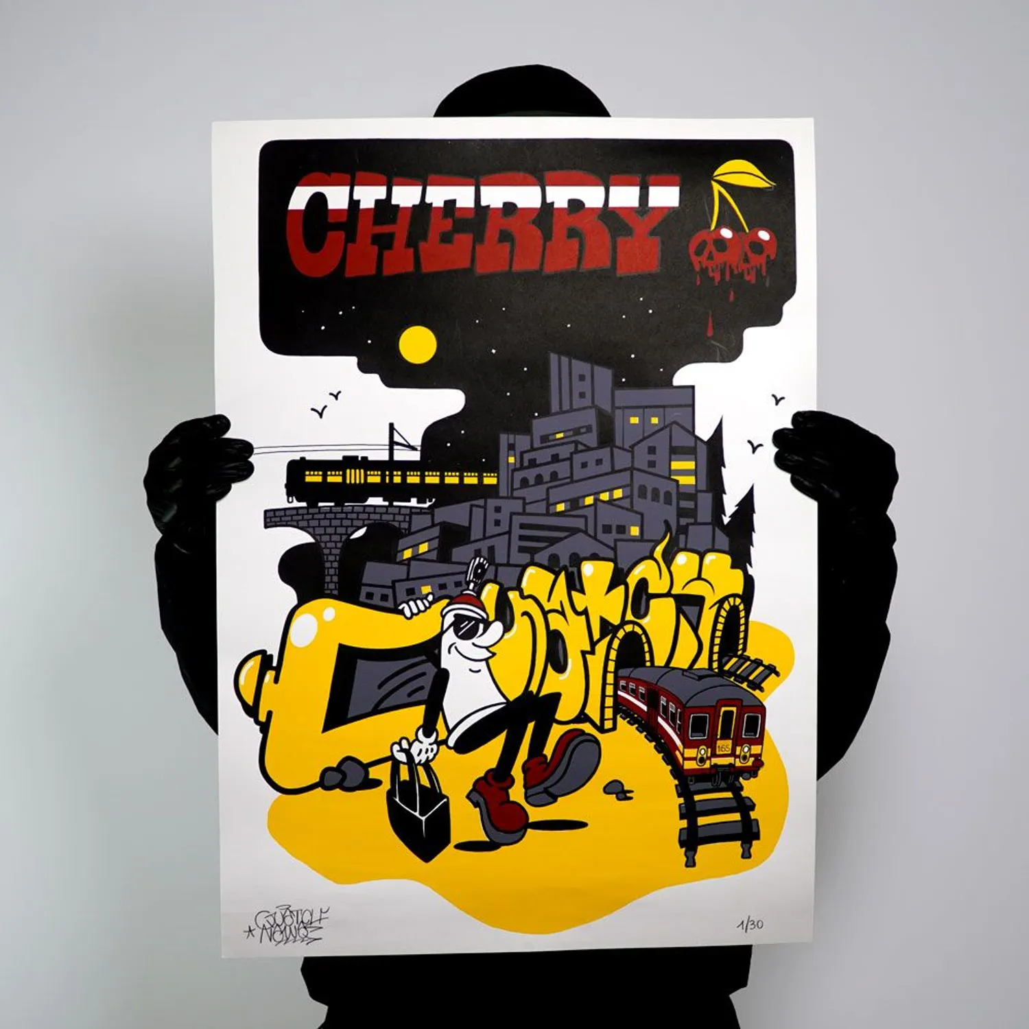 Quatch - MS62 - Cherry - Silkscreen Print