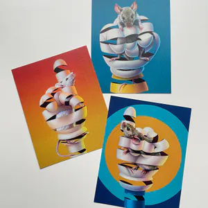 Super A - ASL alphabet postcard set