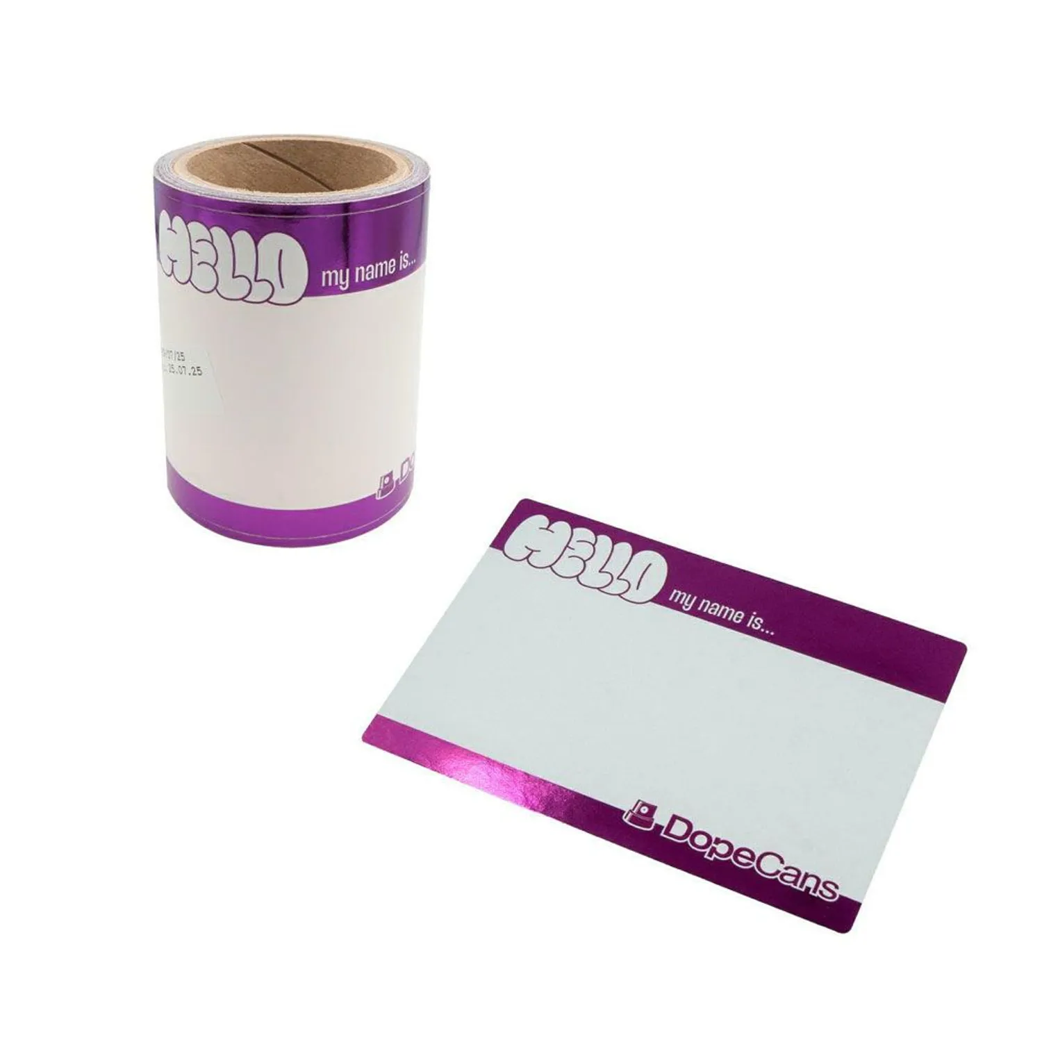 Hello My Name Is - Violet Metallic - 100-pcs - Dope Cans