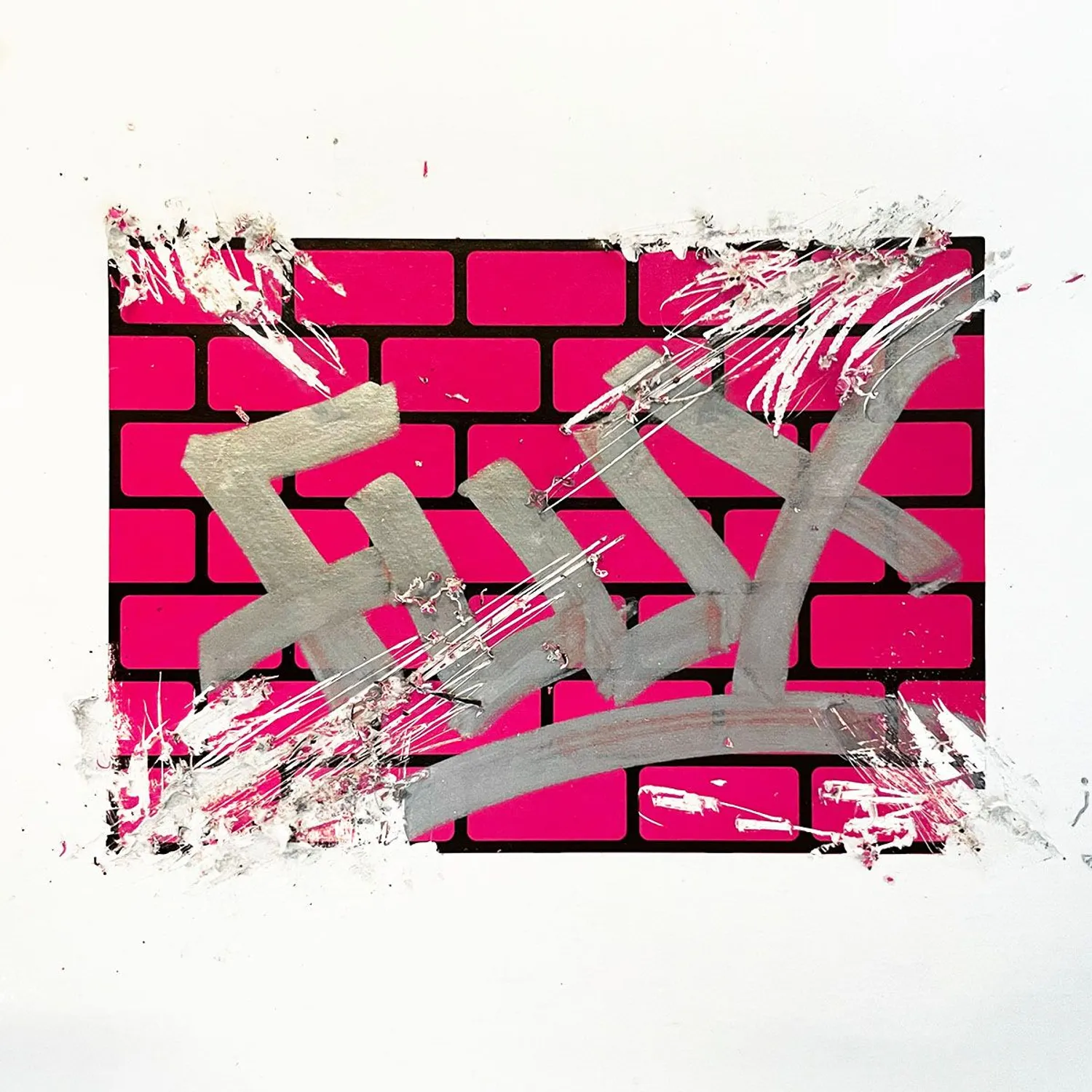 FLUX Eggshell Stickers 50 pcs Brick Magenta