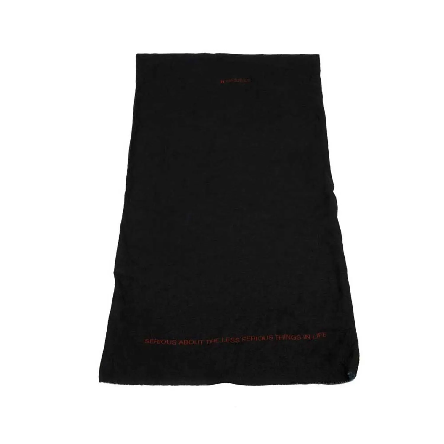 Mr. Serious Black tunnel scarf