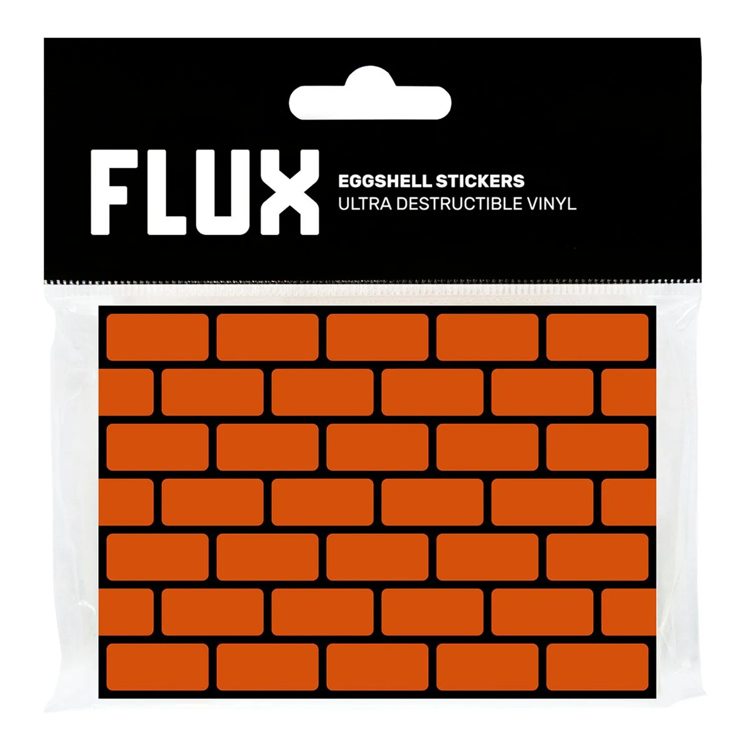 FLUX Eggshell Stickers 50 pcs Brick Orange