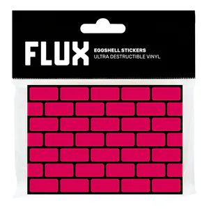 FLUX Eggshell Stickers 50 pcs Brick Magenta