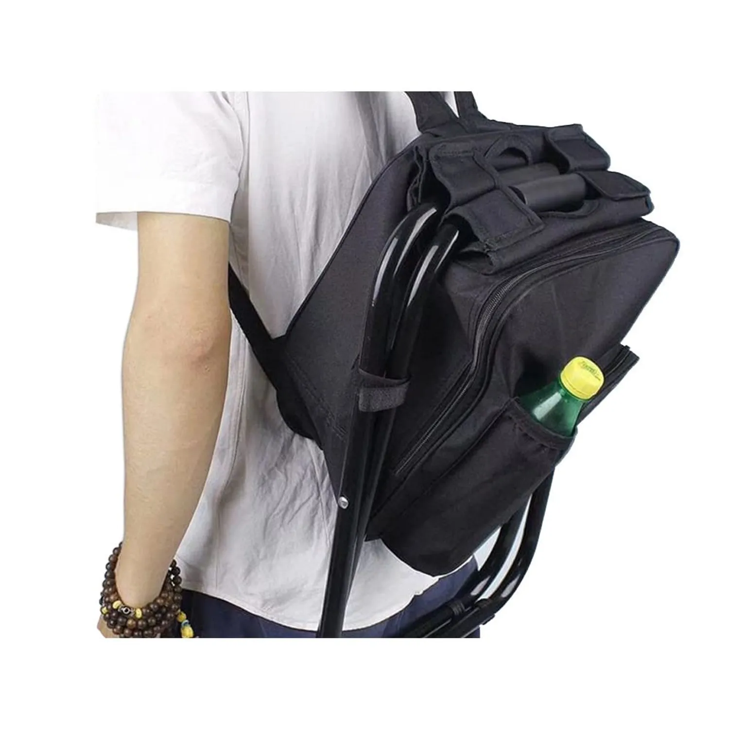 Foldable Chair backpack Black