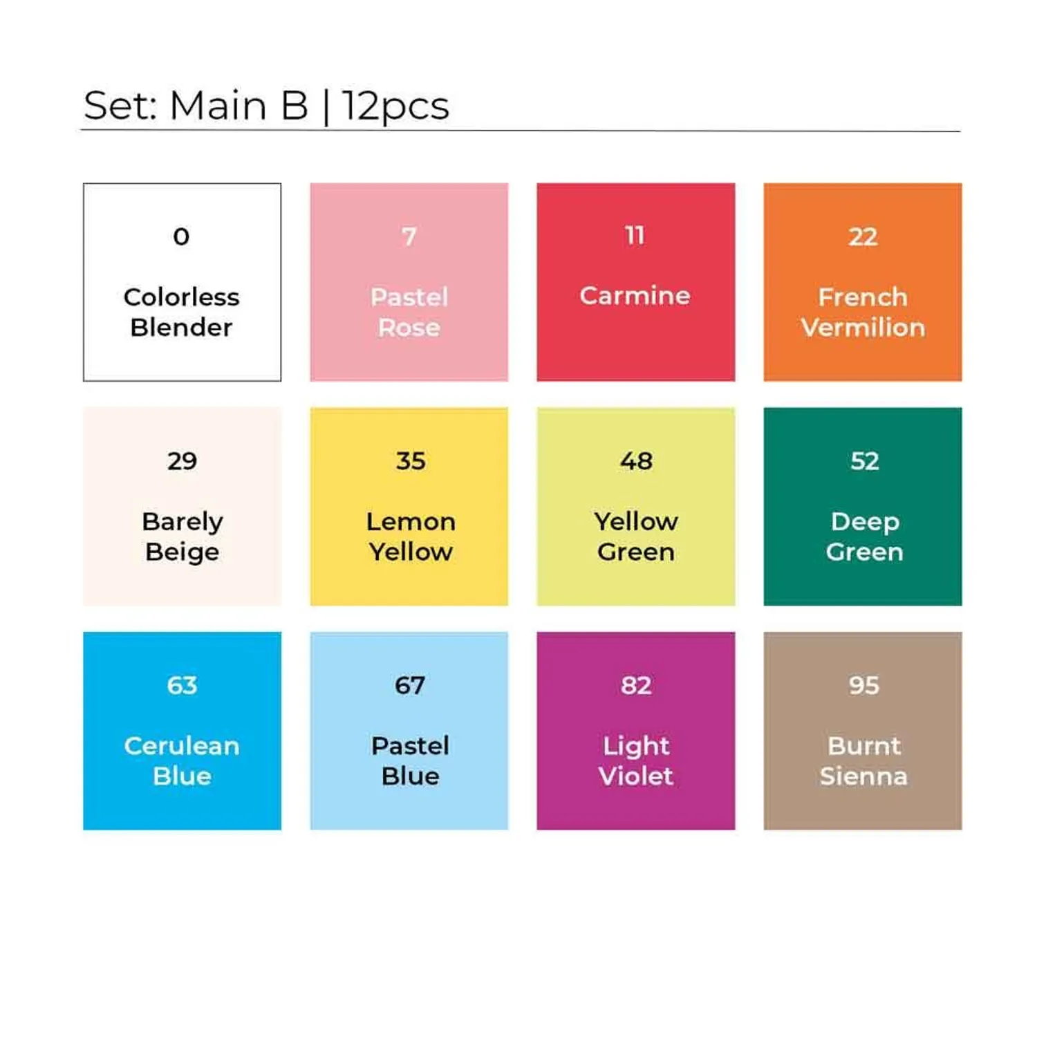 Toki 12er Marker set main B