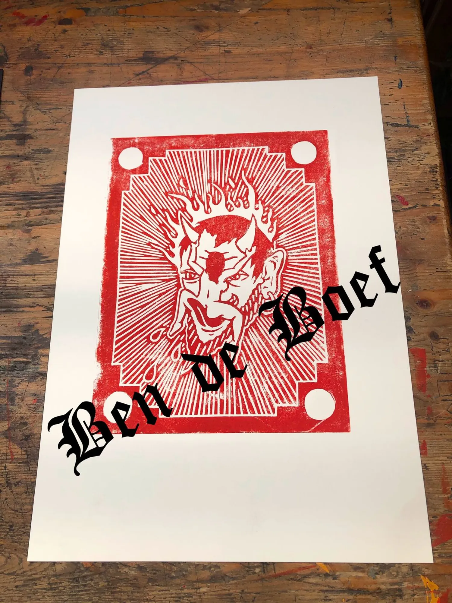 Horny devil lino