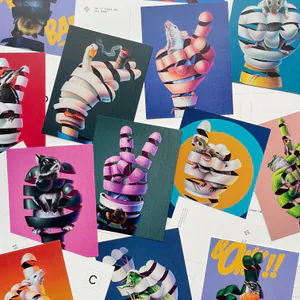 Super A - ASL alphabet postcard set