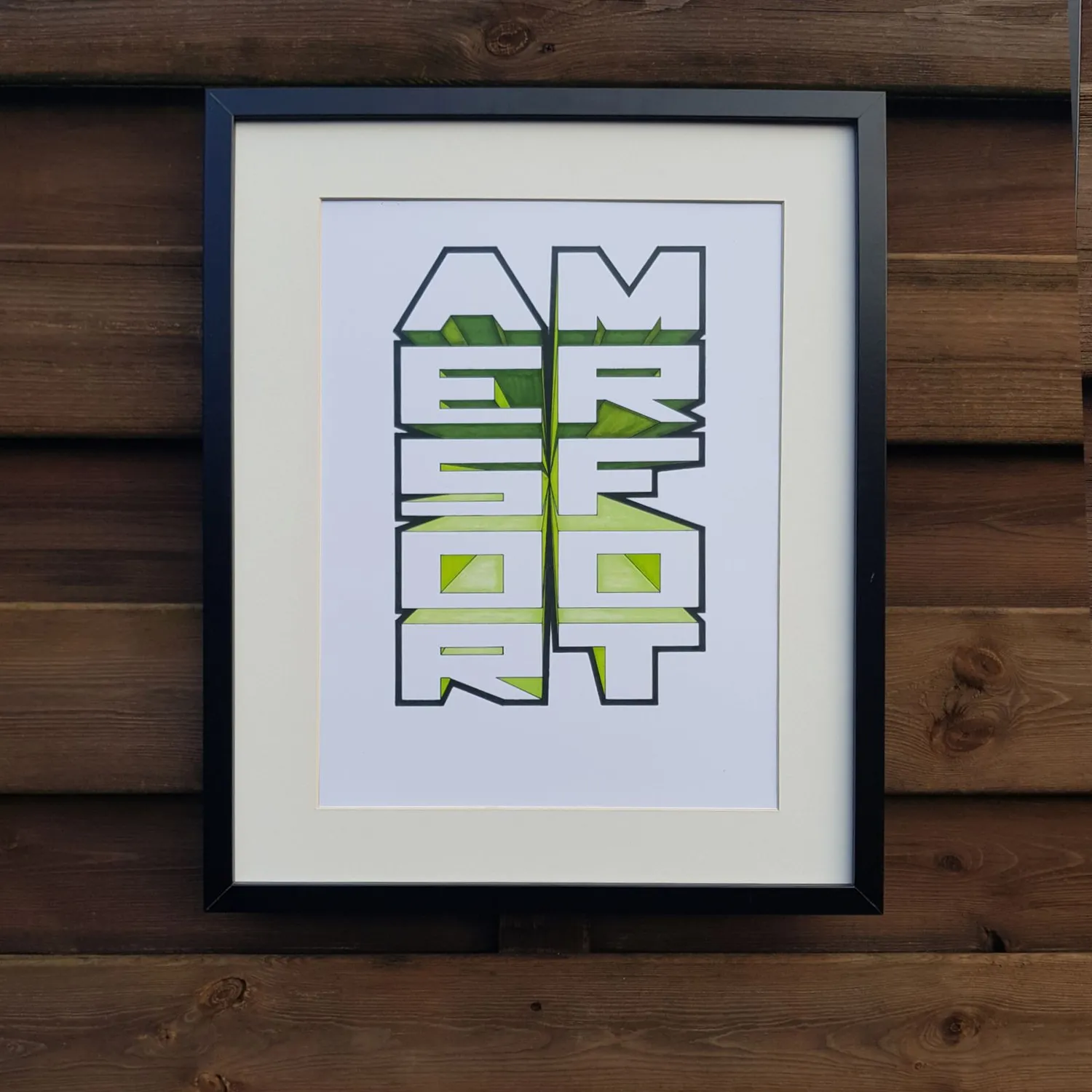 "Amersfoort" Green print