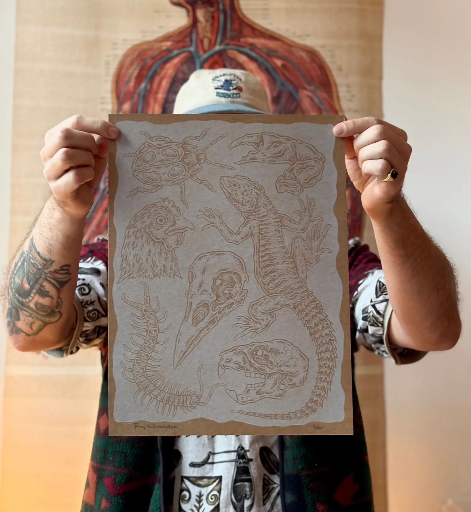 Composition Linoleum Prints