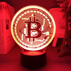 Bitcoin LED lamp