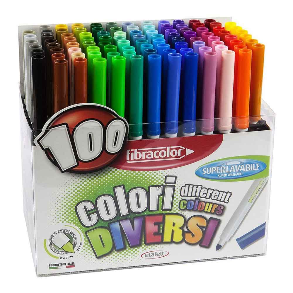 Fibracolor Fiber Pen 100set