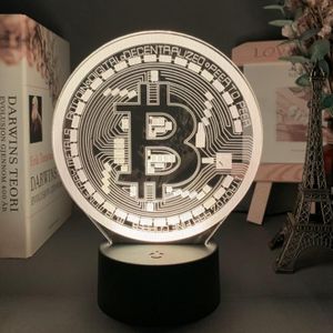 Bitcoin LED lamp