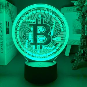 Bitcoin LED lamp