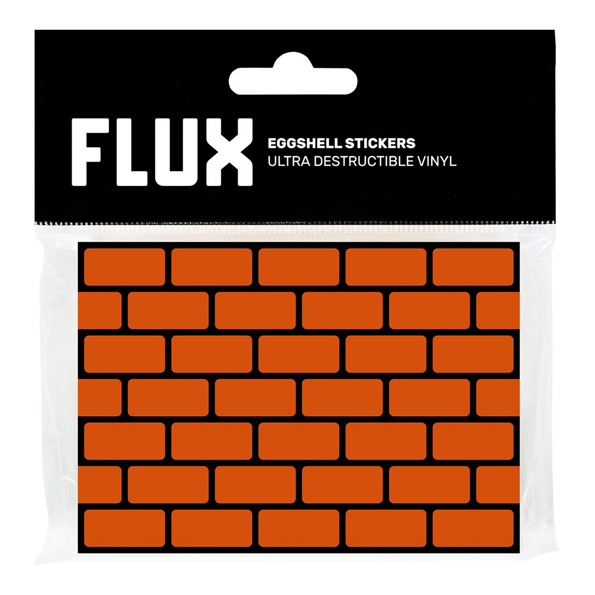 FLUX Eggshell Stickers 50 pcs Brick Orange