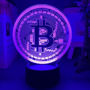 Bitcoin LED lamp