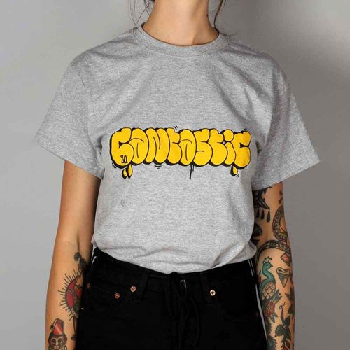 Gelato X Cantastic Grey Yellow T-Shirt