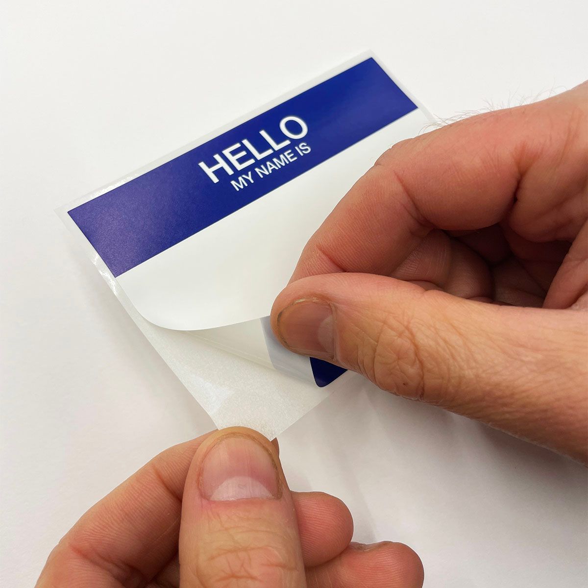 FLUX Eggshell Stickers 50 pcs Hello my name is Blue