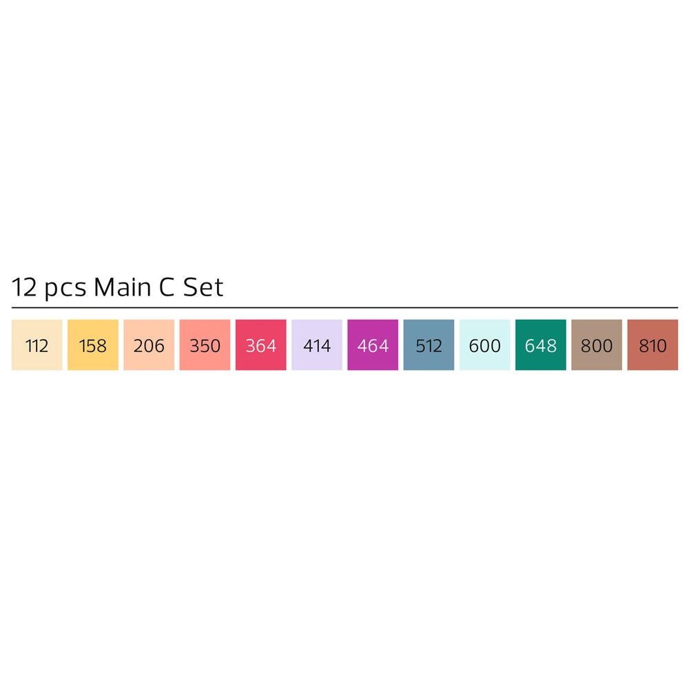 Stylefile marker Main C 12 set