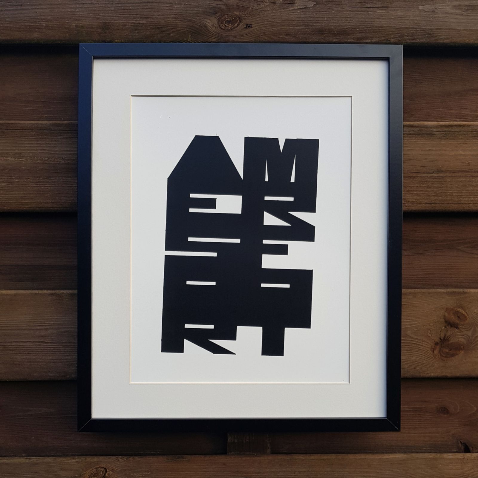 "Amersfoort" Black Print