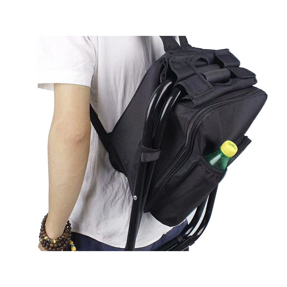 Foldable Chair backpack Black