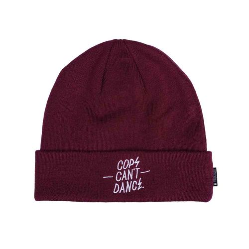 COPS CAN'T DANCE Beanie Maroon