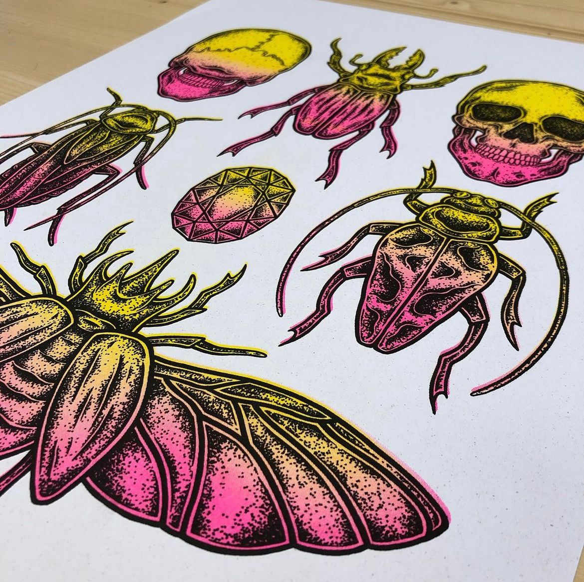 Insect - Riso Print